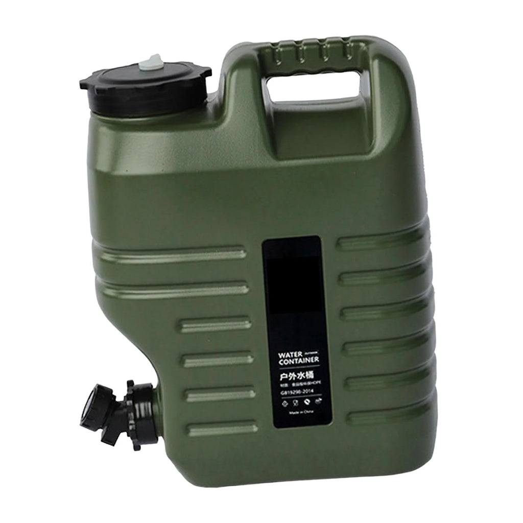 Green 18L Camping Water Storage Jug with Spigot W61924