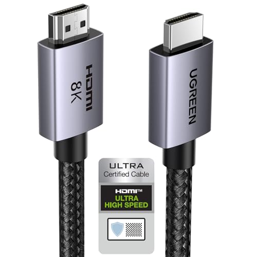 8K HDMI 2.1 Cable 48Gbps 16FT Certified Ultra High Speed HDMI Cord Aluminum B329439