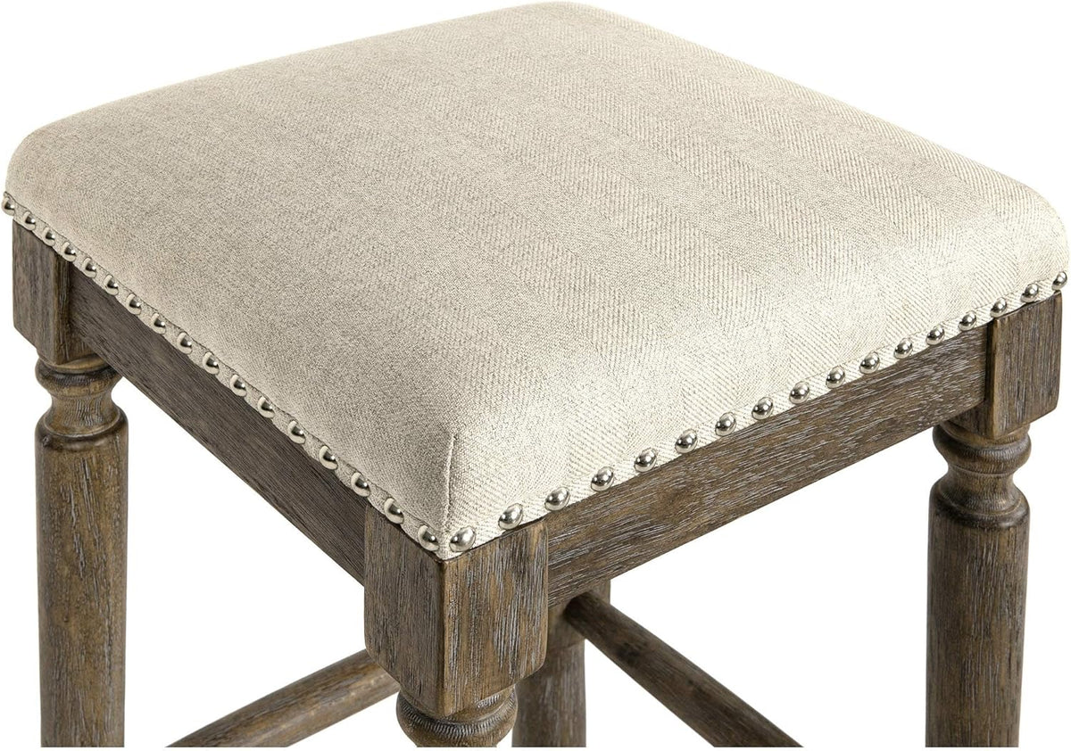 Taupe Barstool 26 Inch Seat Height Set of 1 C3421