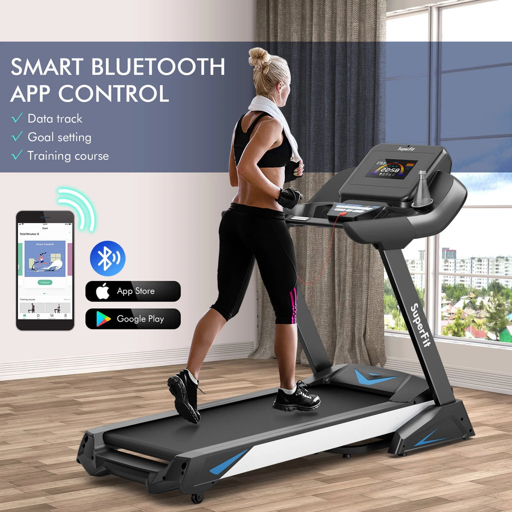 Folding Treadmill with Auto Incline LED Screen V640