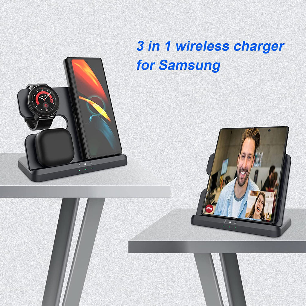 3 in 1 Wireless Charger Black C685933