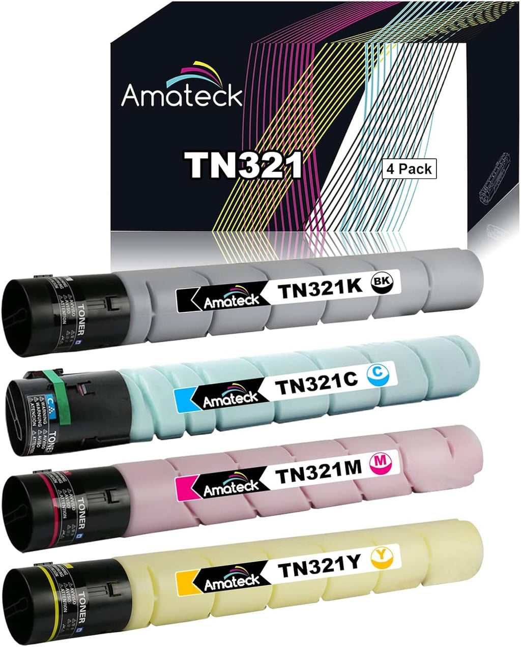 Compatible Toner Cartridge Replacement 4 Pack M1207