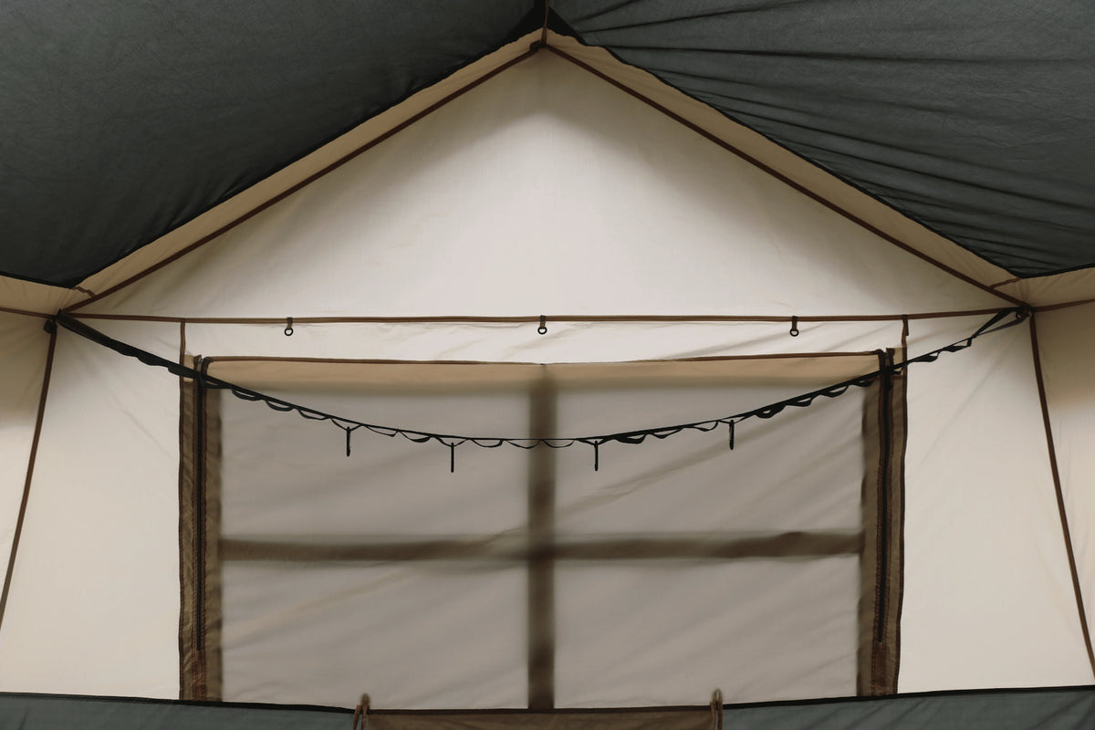 12 Person 3-Room Cabin Tent, Green R44492