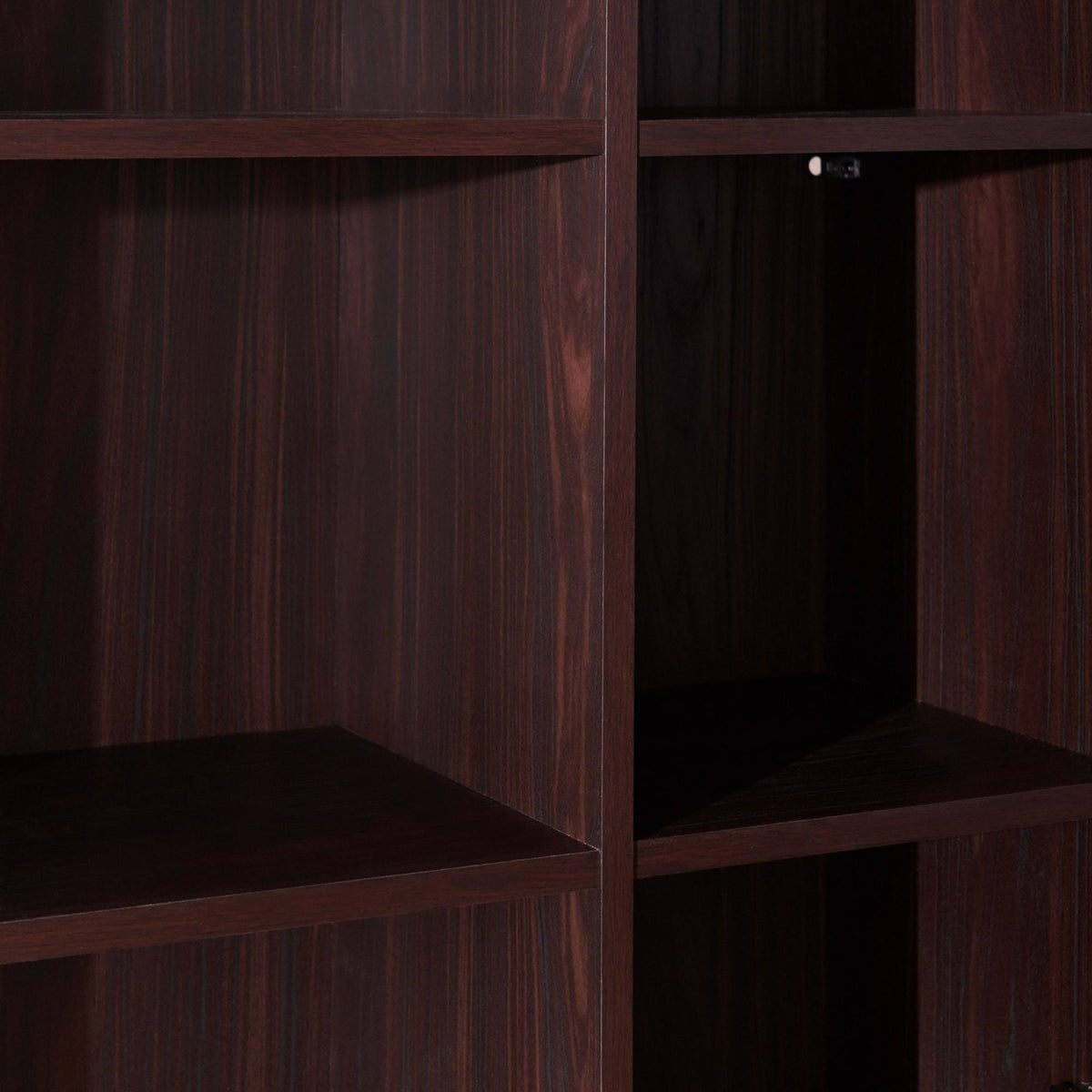 2-Piece Coffee Brown Desk and Bookcase B3959