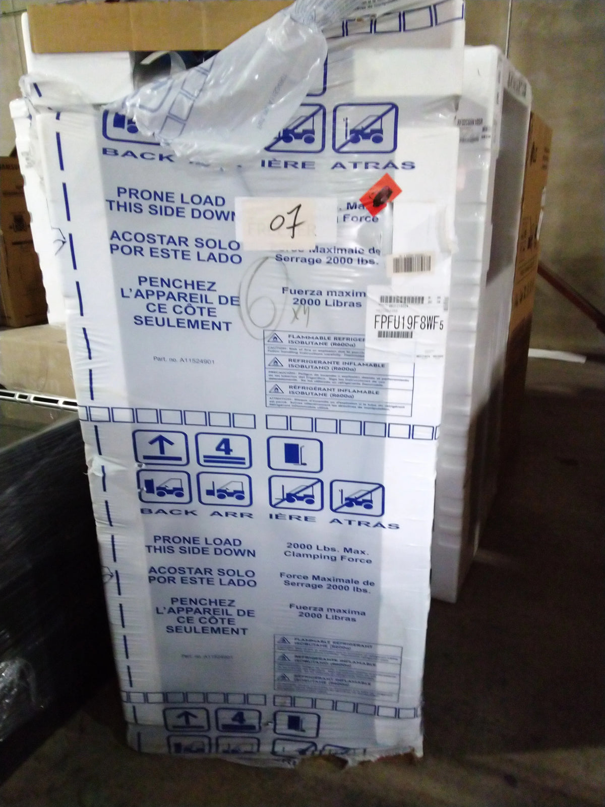 33 In. 19 Cu. Ft. Stainless Steel Single Door All Refrigerator B73278