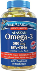 Wild Caught Omega-3 500 mg EPA+DHA 180 Softgels C5244