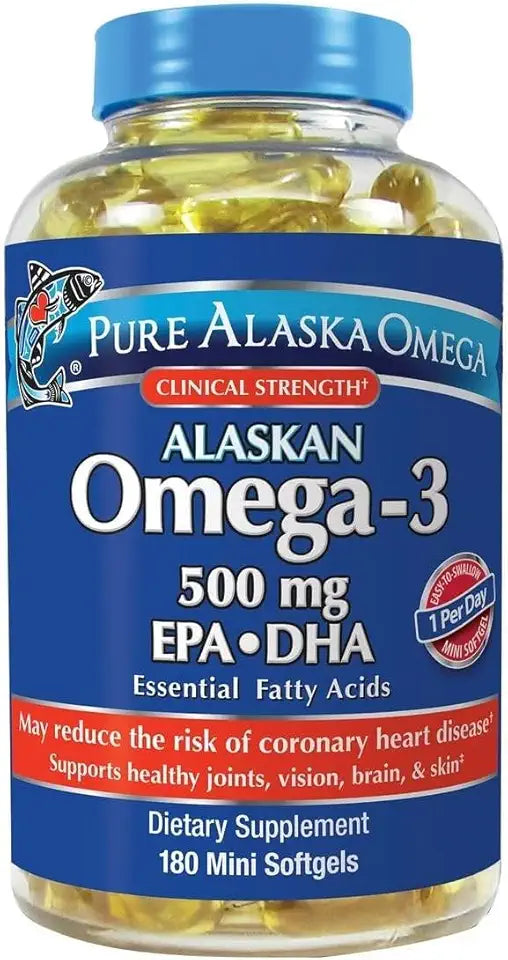 Wild Caught Omega-3 500 mg EPA+DHA 180 Softgels C5244