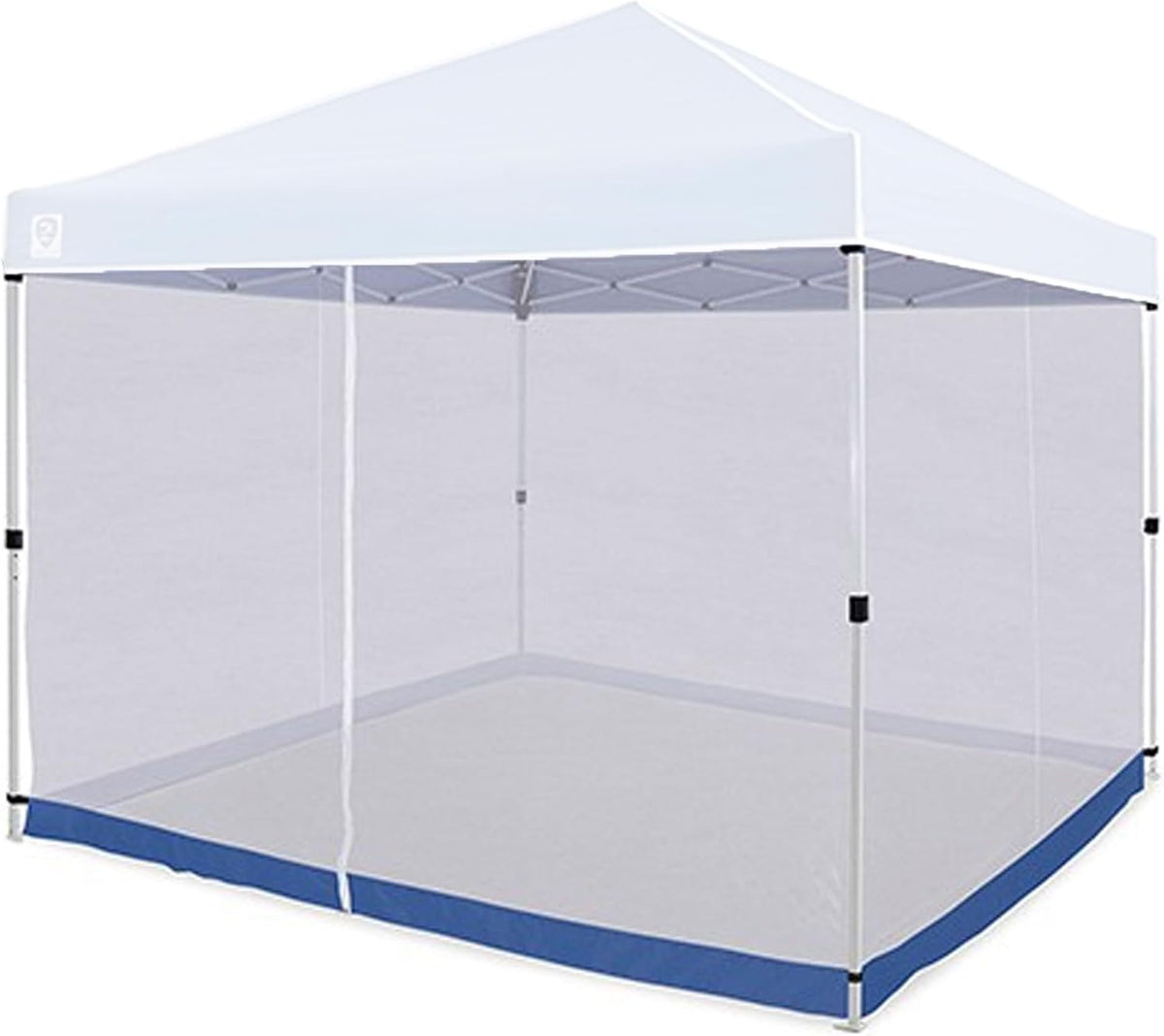 White 10 x 10 Foot Straight Leg Screen Room Mesh Canopy Tent Attachment L6058