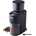 Silver Electric Conical Burr Coffee Grinder with 51 Grind Settings, 9.7 oz O6981