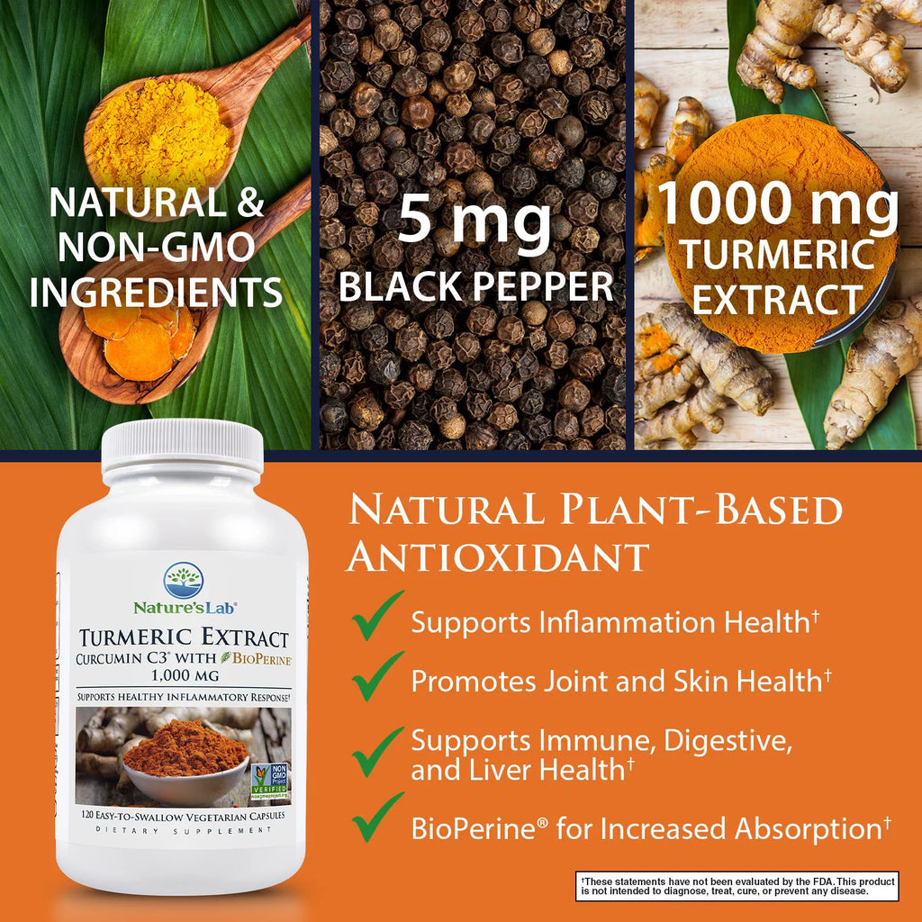 Turmeric Curcumin 1000mg 120 Capsules L609