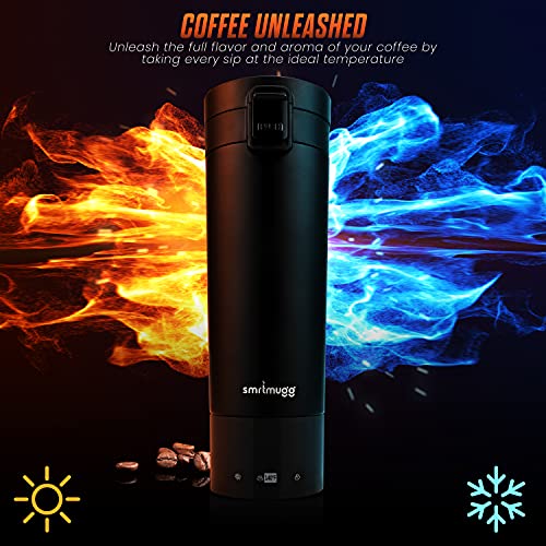 Black 10 oz. Heated Travel Mug U90187