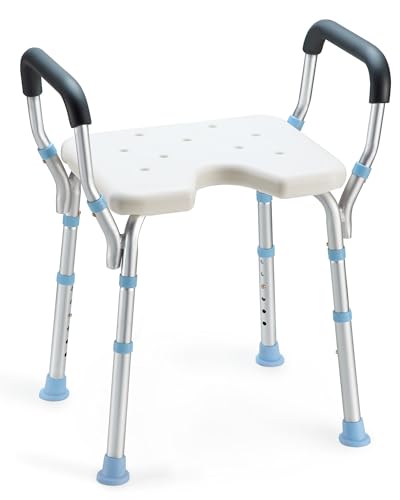 Heavy Duty Shower Chair with Back and Arms 300lb W853373