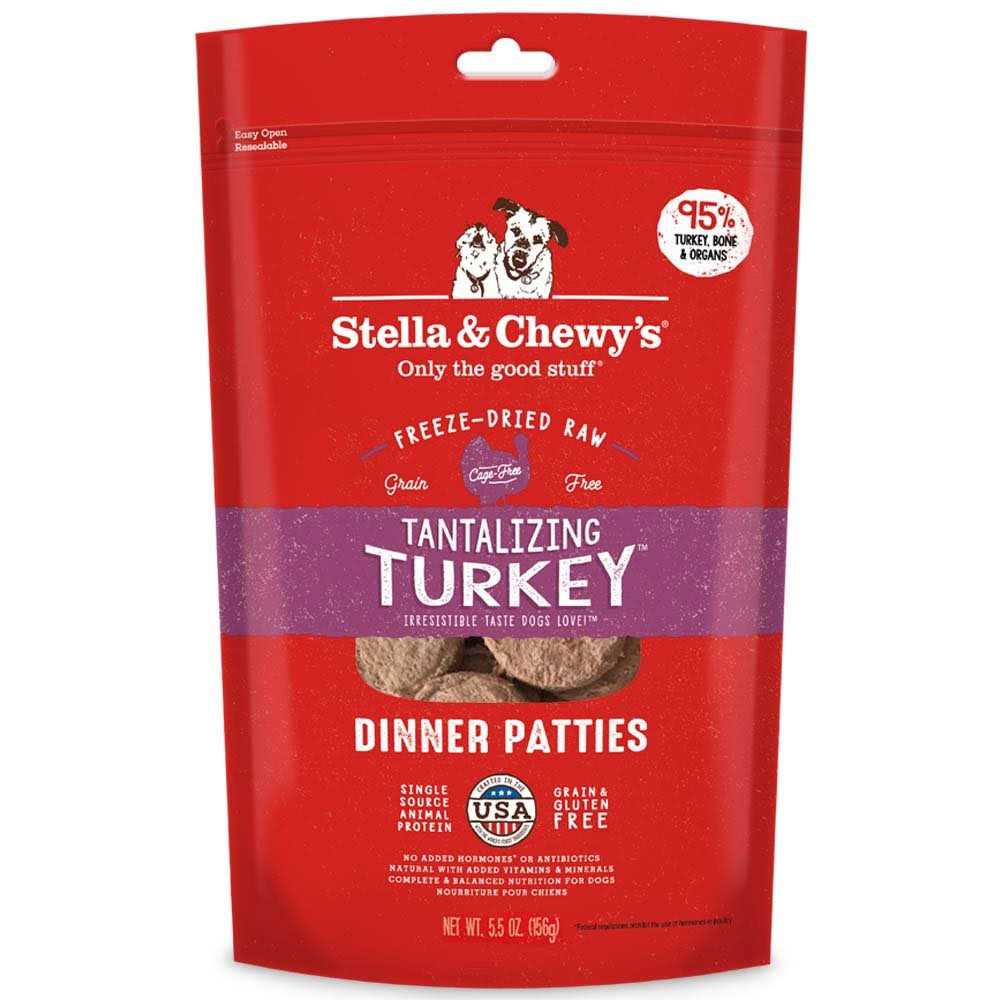 Freeze Dried Turkey Dinner Patties Dog Food E75403