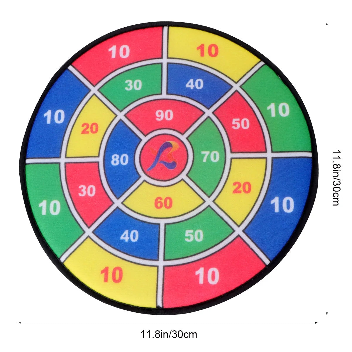 Safety Dart Board Toys Sticky Ball Shooting Toy Party Game Supplies (30cm, 6pcs Sticky Ball and 6pcs Darts) U2872