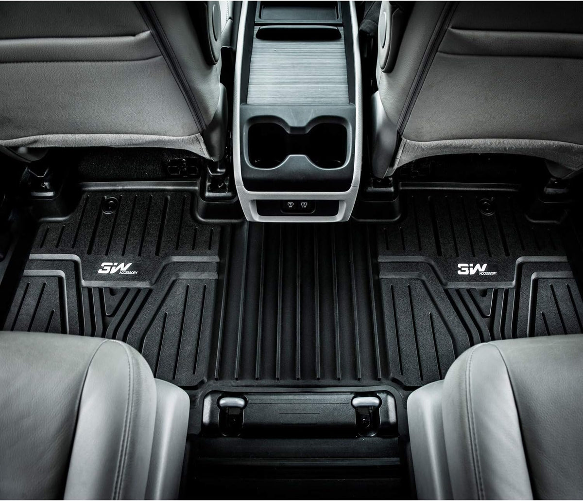 Black TPE All Weather Custom Fit Floor Liner and Cargo Mats U174