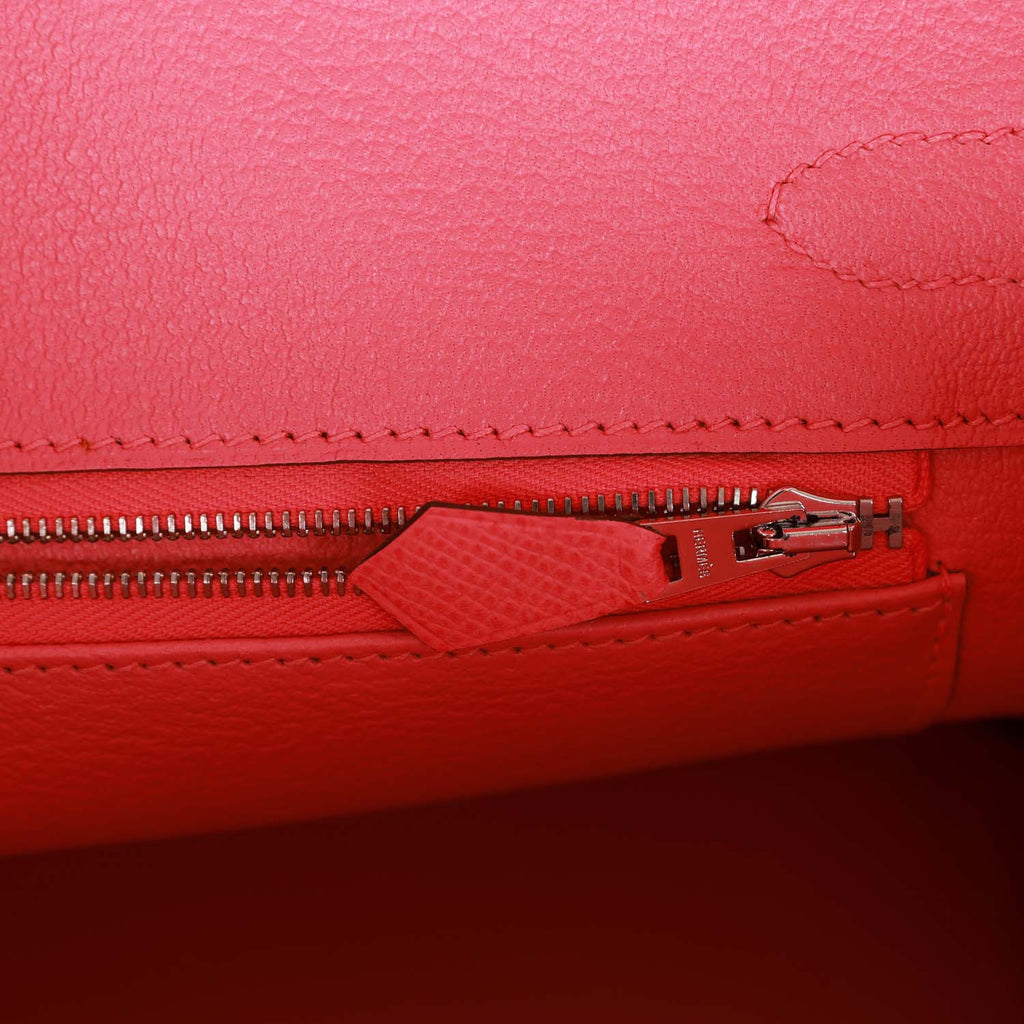Pre-owned 30 Rose Confetti Epsom Handbag S5313