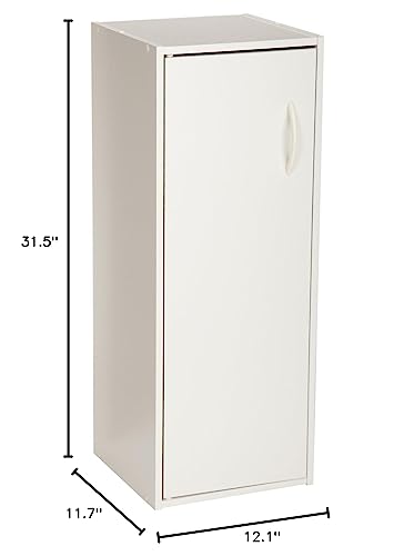 White Stackable 1-Door Organizer B283135