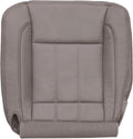 Driver Bottom Perforated Leather Seat Cover Khaki Tan M2496