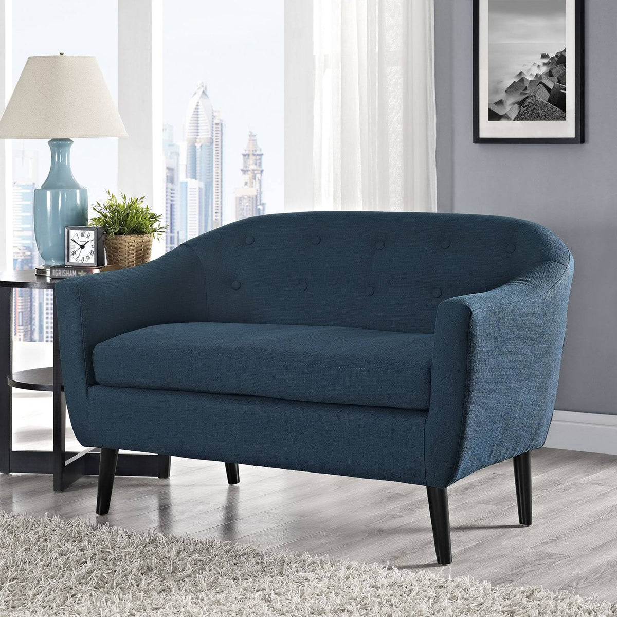 Light Gray Loveseat B868440