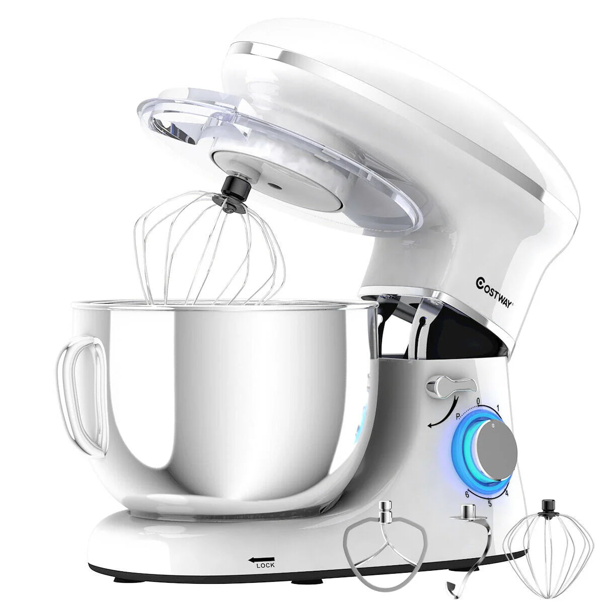 Tilt-Head Stand Mixer 7.5 Qt 6 Speed 660W Red D63685