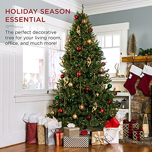 6ft Pre-Lit Douglas Fir Artificial Christmas Tree with 450 Warm White Lights Y222