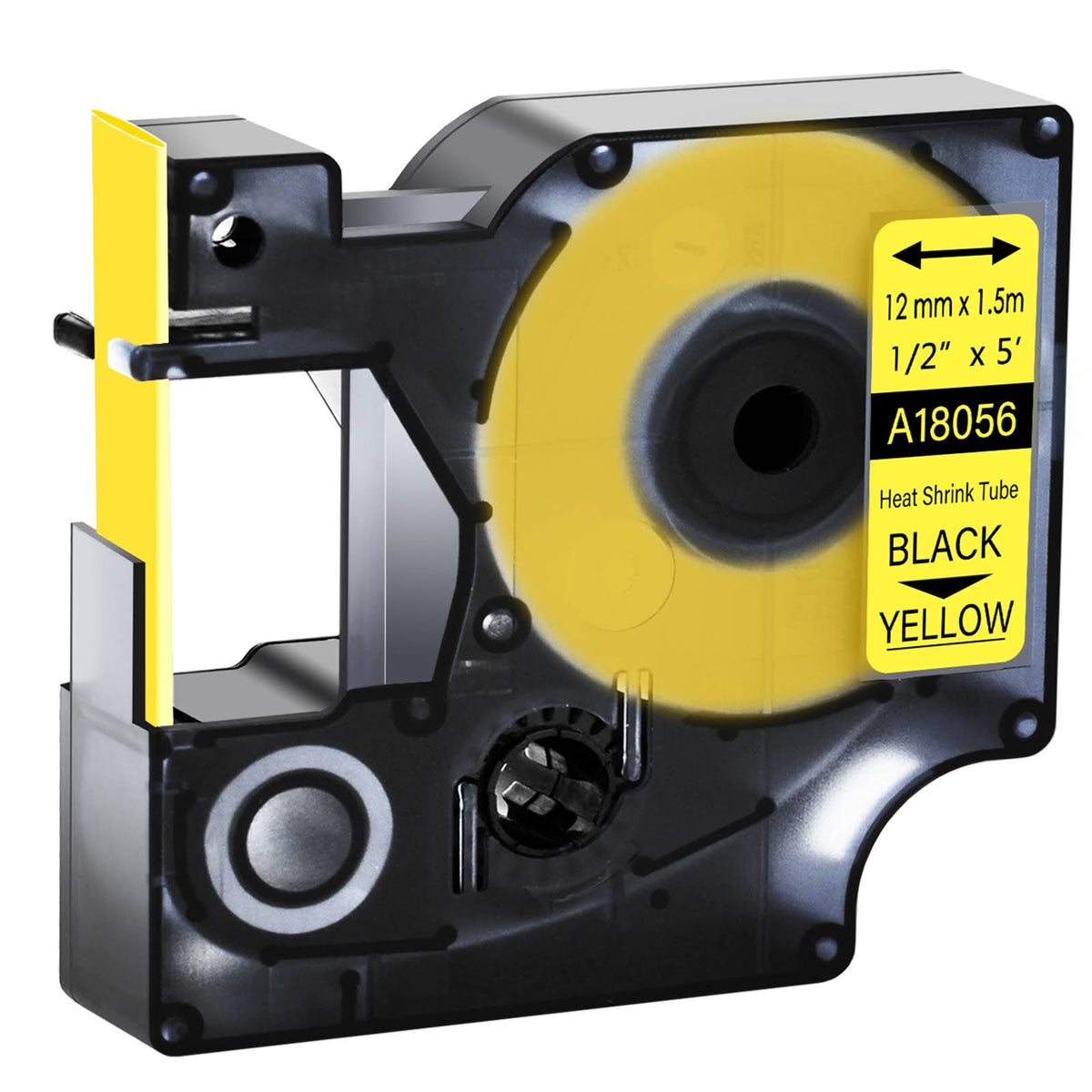 20pk Black on Yellow Heat Shrink Tubes T4401