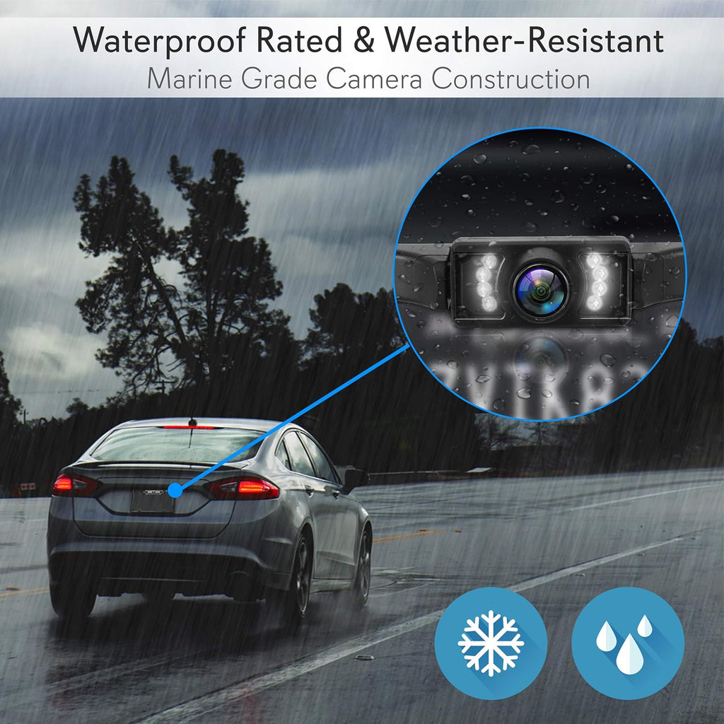 Waterproof Wireless Rear View Camera with 4.3” Color LCD Display E9807
