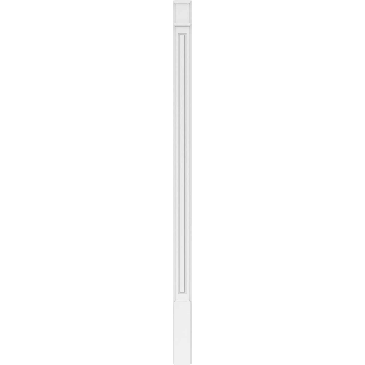Raised Panel PVC Pilaster with Decorative Capital & Base (Pair) Y7734