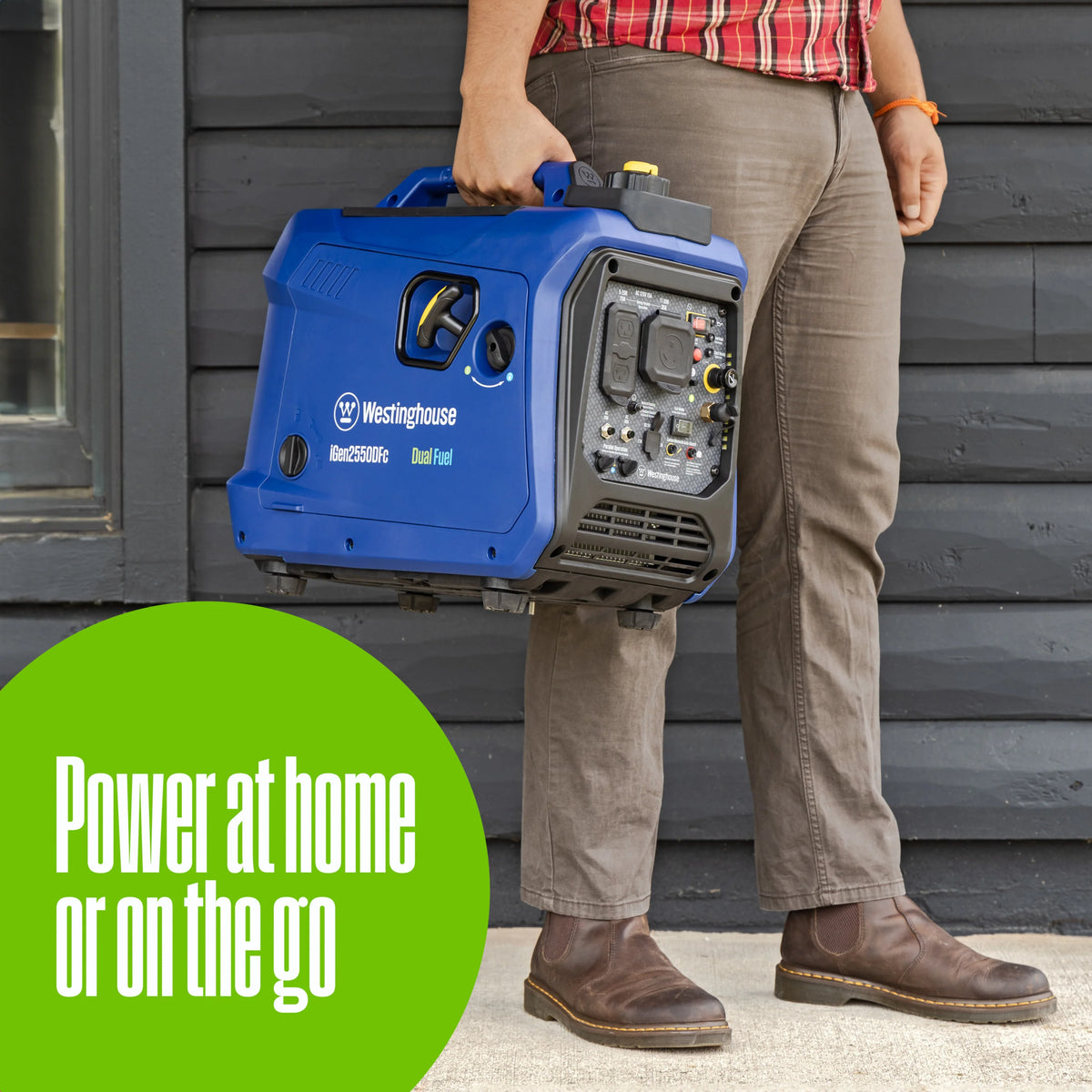 2550 Peak Watt Dual Fuel Portable Inverter Generator with CO Sensor M59179