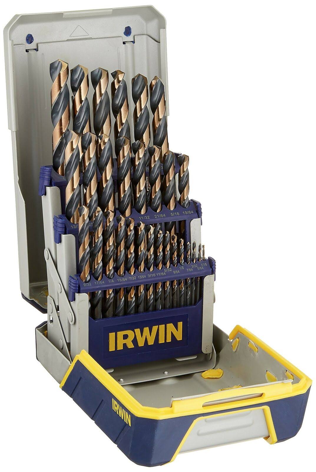Black and Gold High-Speed Metal Drill Bit Set with Case J339