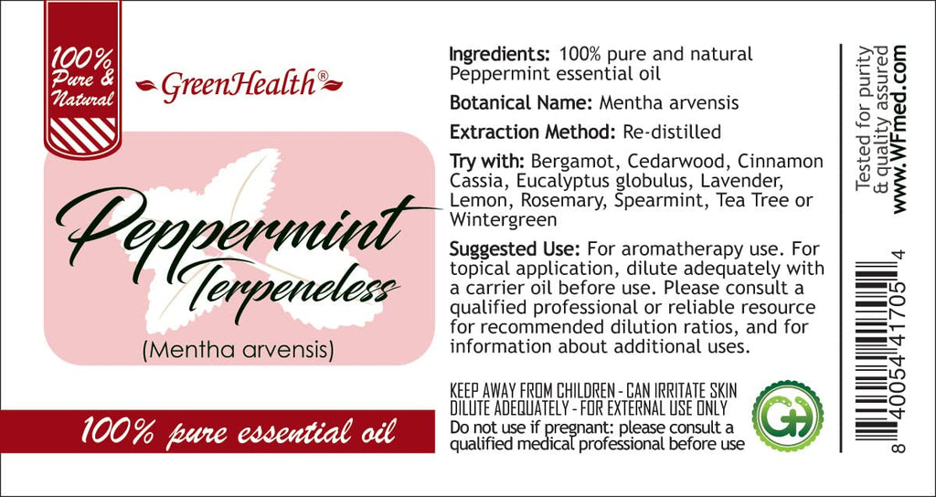 32 fl oz Peppermint Essential Oil 100% Pure Aluminum Bottle E988979