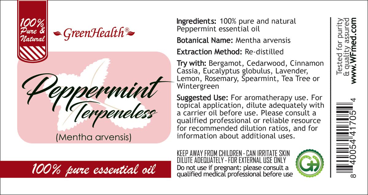 32 fl oz Peppermint Essential Oil 100% Pure Aluminum Bottle E988979