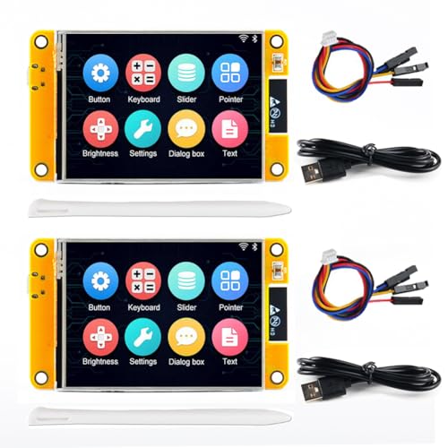 2 Pack 2.8 inch 240X320 TFT Resistive Touchscreen WiFi+BLE Dual Core ESP32 Development Board Z836
