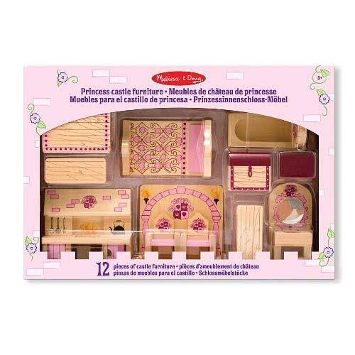 12 Pcs Wooden Dollhouse Furniture B89323