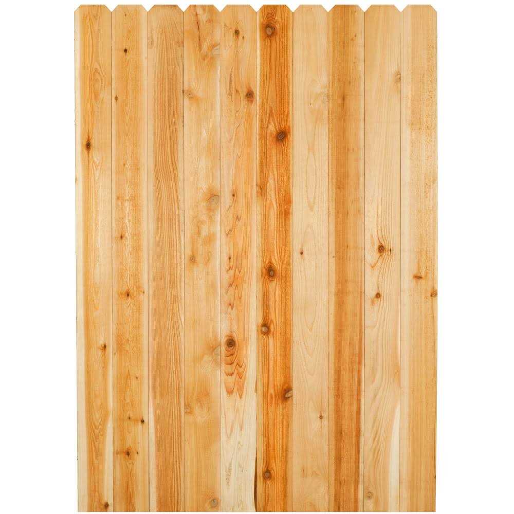 5/8 in. x 3-1/2 in. x 6 ft. Western Red Cedar Dog-Ear Fence Picket N4123