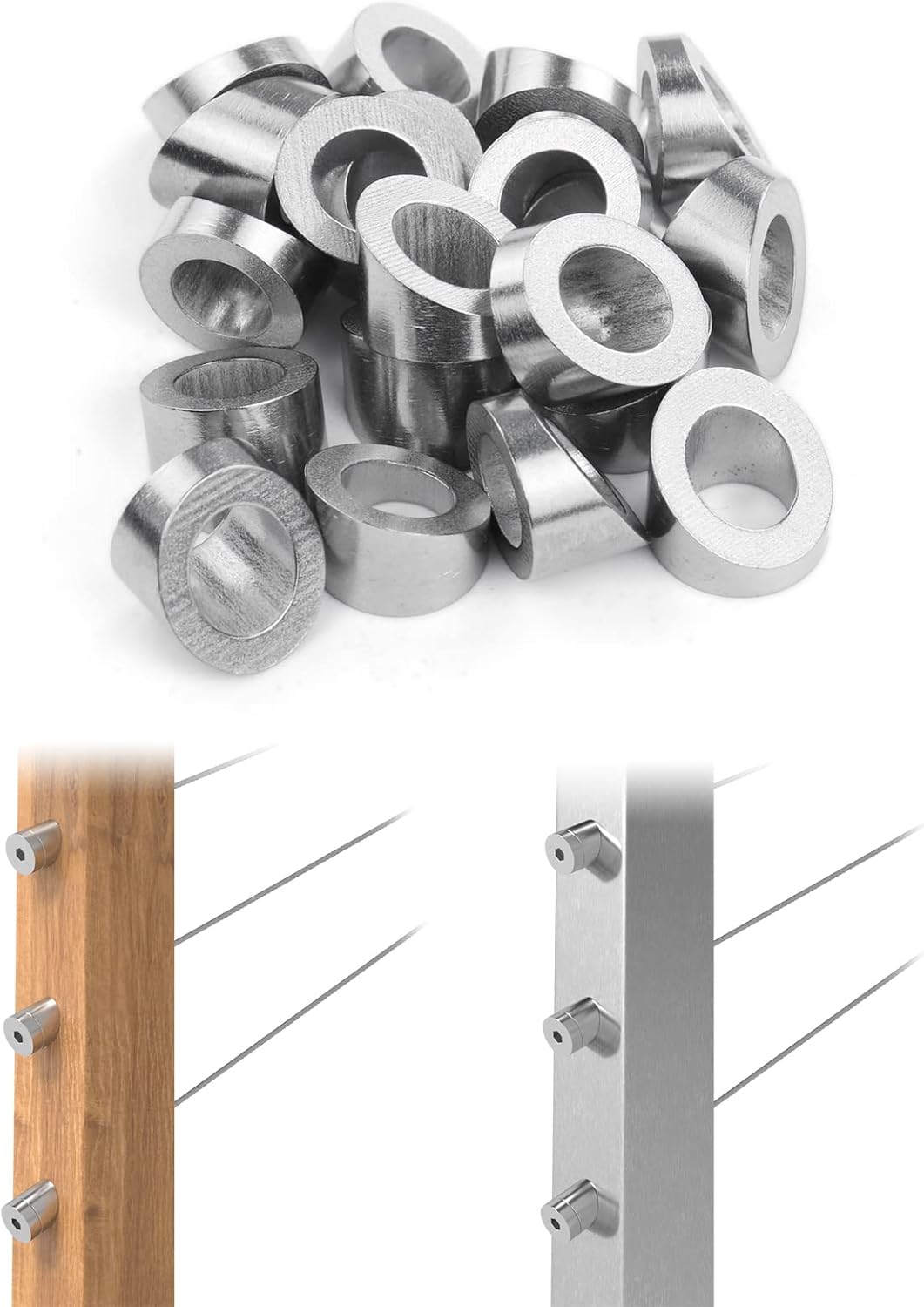 20 Pack Stainless Steel Angle Beveled Washer M86617