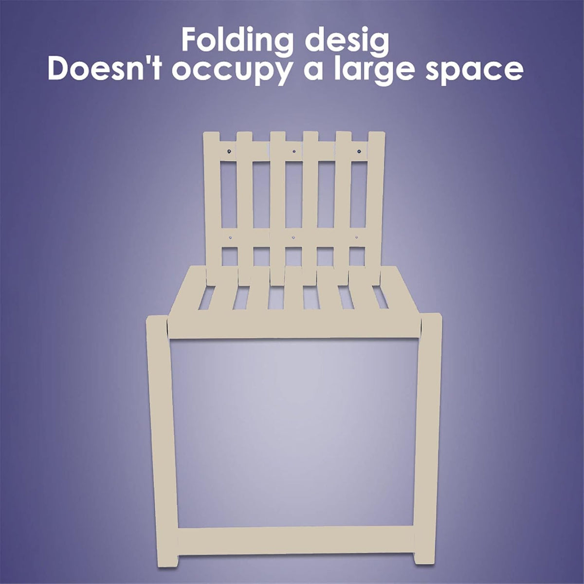 Wall Mounted Folding Chair Solid Wood U32732
