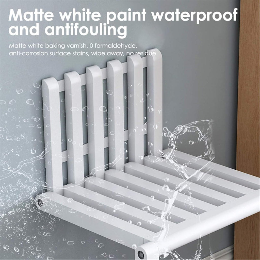 Wall Mounted Folding Chair Solid Wood U32732