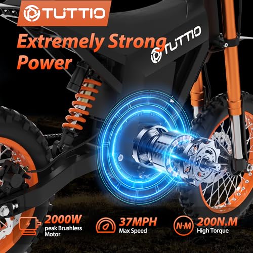14"/12" Fat Tire 2000W Electric Dirt Bike with 48V 21AH Battery N39419