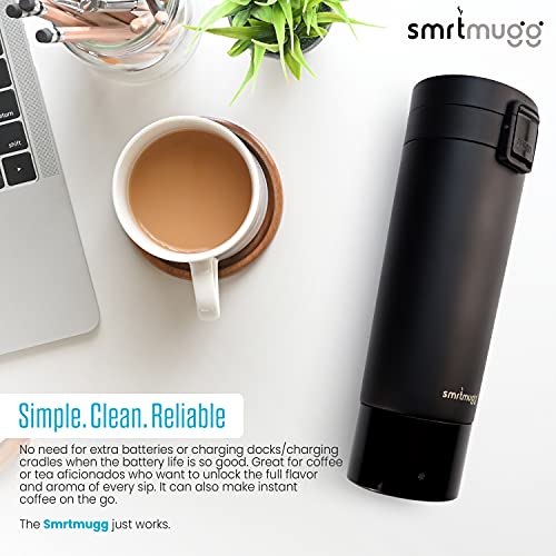 Black 10 oz. Heated Travel Mug U90187