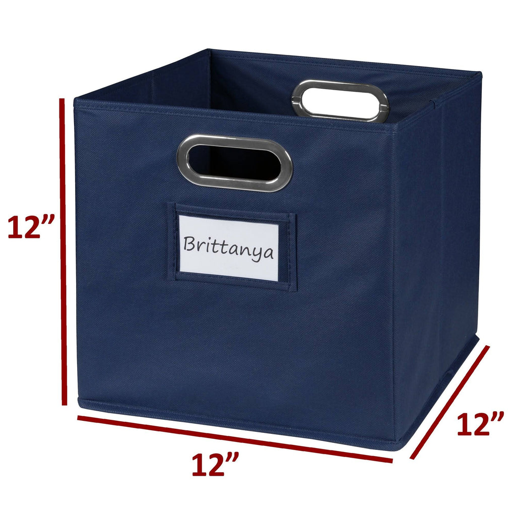 12 Cube Storage Set with 6 Canvas Bins K39299