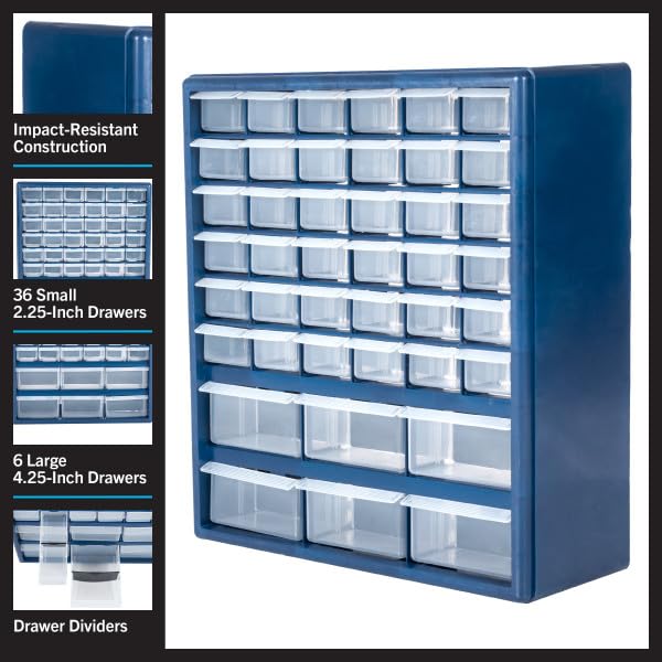 42 Compartment Plastic Storage Drawers K2256