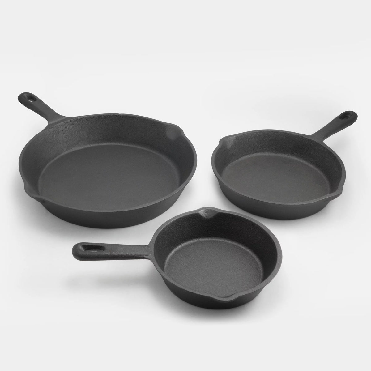 3 Pc Cast Iron Skillet Set R6369