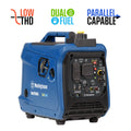 2550 Peak Watt Dual Fuel Portable Inverter Generator with CO Sensor M59179