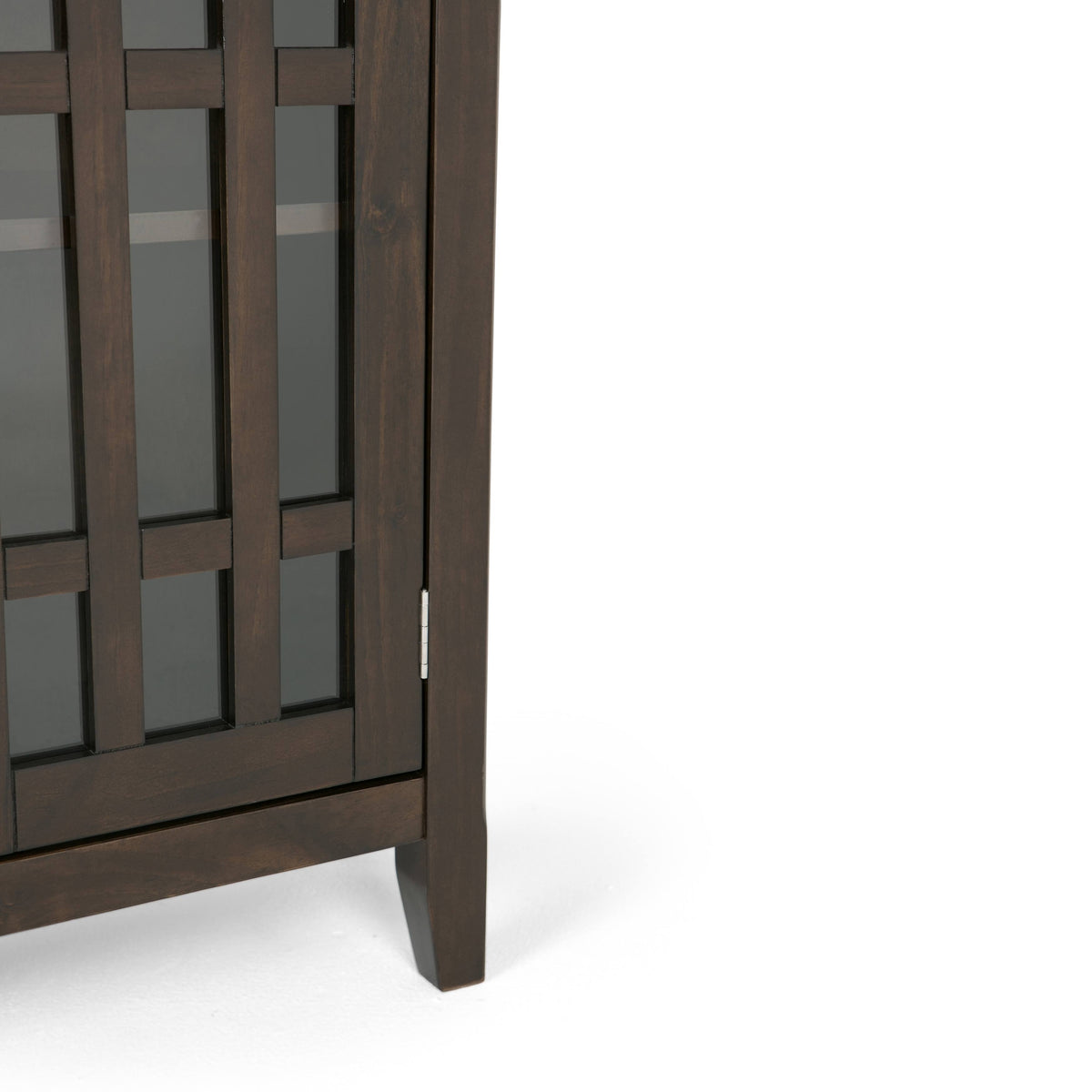 White Solid Wood Storage Media Cabinet L380105