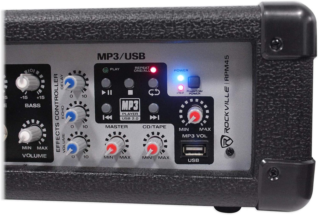 1800w Powered Soundboard Mixing Console Mixer M4381