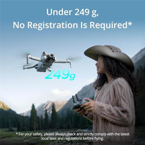 Folding Mini-Drone with 4K HDR Video Camera, Under 249 g, 34 Mins Flight Time E2852