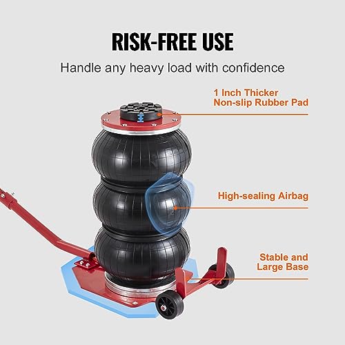 3 Ton Triple Bag Air Jack with Six Steel Pipes H12967