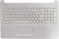 White Laptop Upper Case Palmrest Keyboard Touchpad Assembly C9193