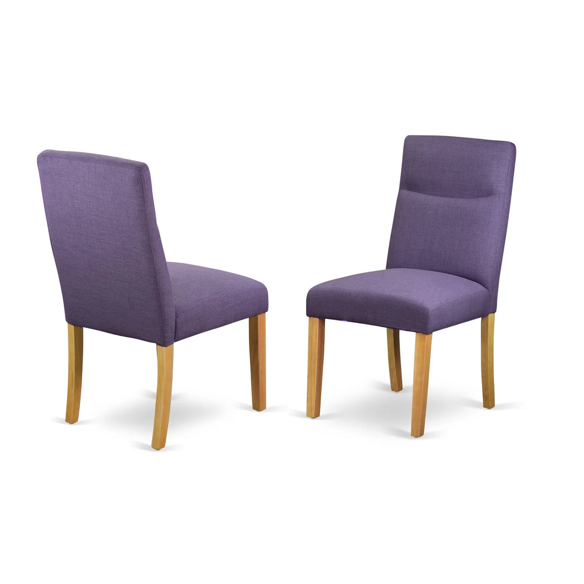 Set Of 2 Parson Chair With Oak Finish Leg And Linen Fabric R36308